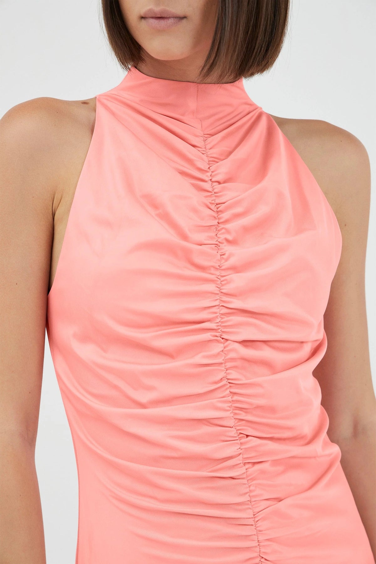 Third Form Allure Gathered Tank Dress - Dahlia