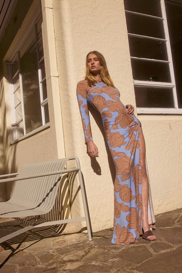 Pasduchas Hyacinth Maxi Dress - Tan Ocean