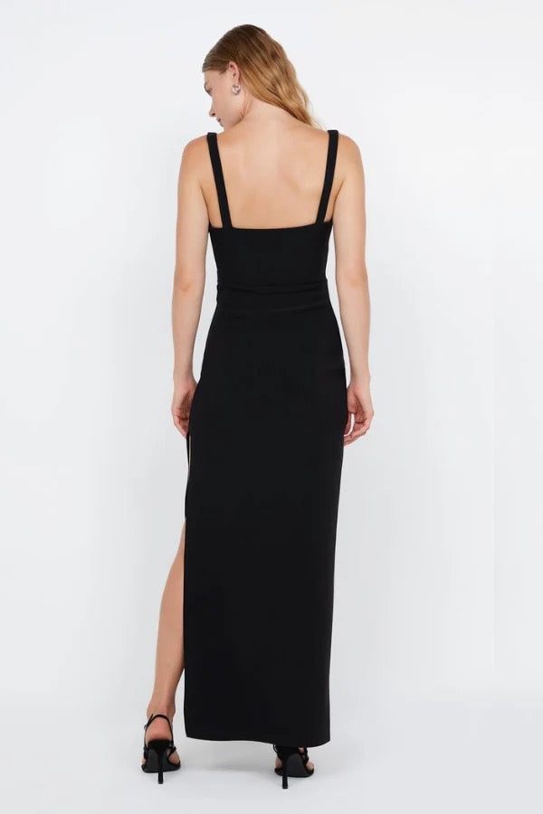 Bec & Bridge Leora Tuck Maxi Dress - Black