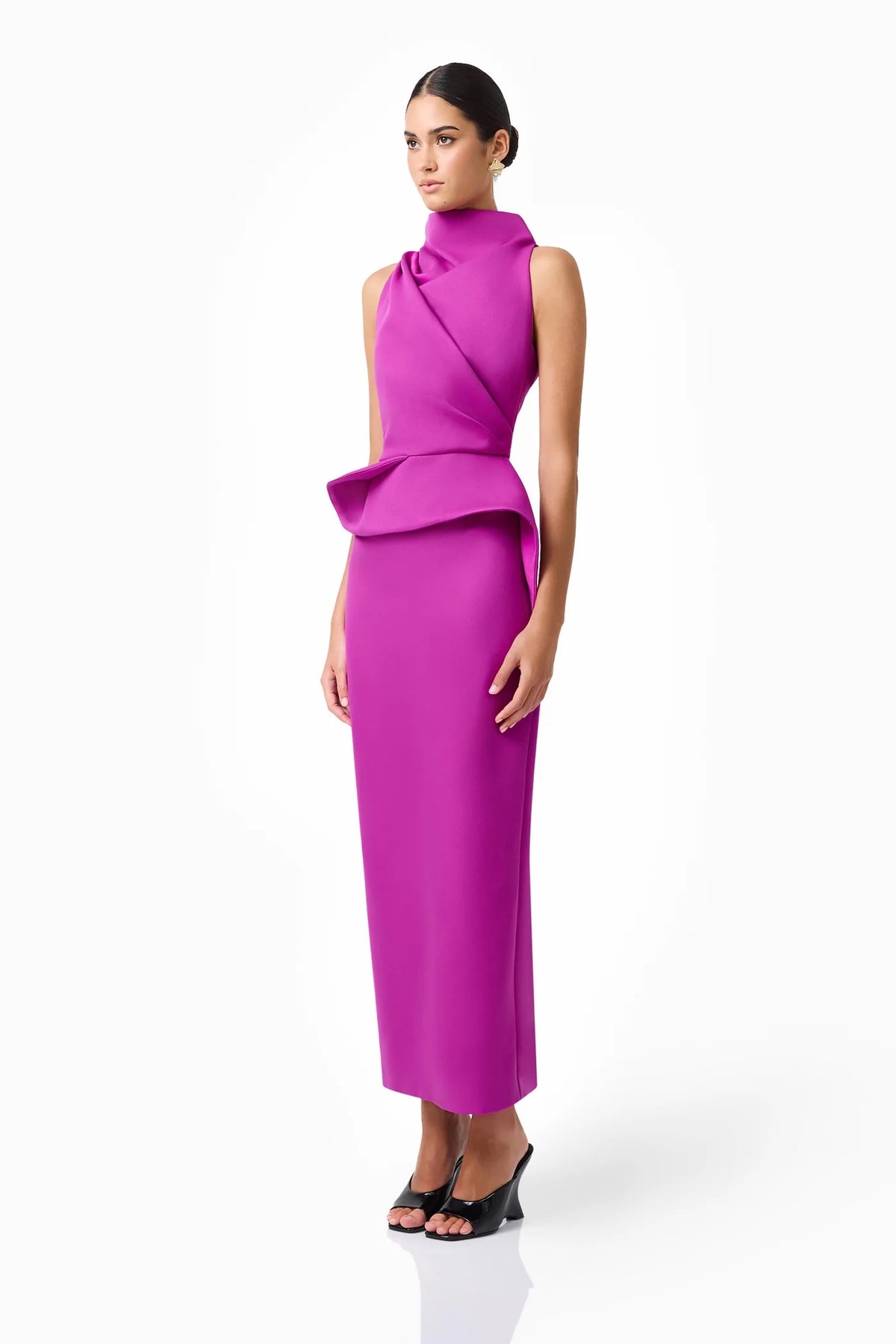 Elliatt Lioris Peplum Gown - Purple