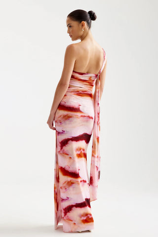 Lexi Nuri Dress - Pink Mineral Print