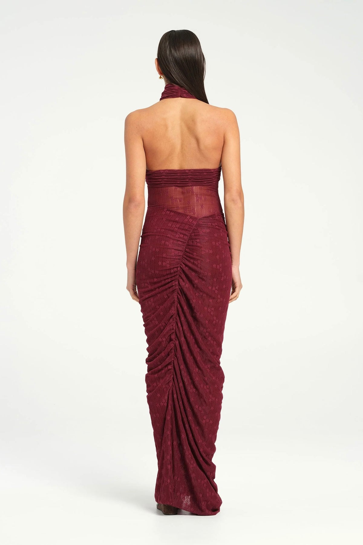 Benni Hudson Lace Maxi Dress - Sangria
