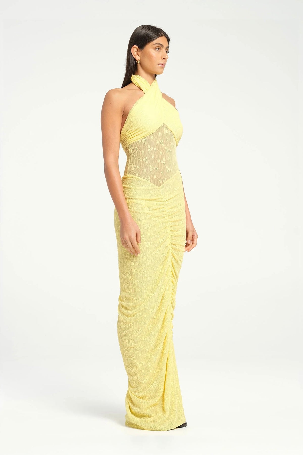 Benni Hudson Lace Maxi Dress - Butter