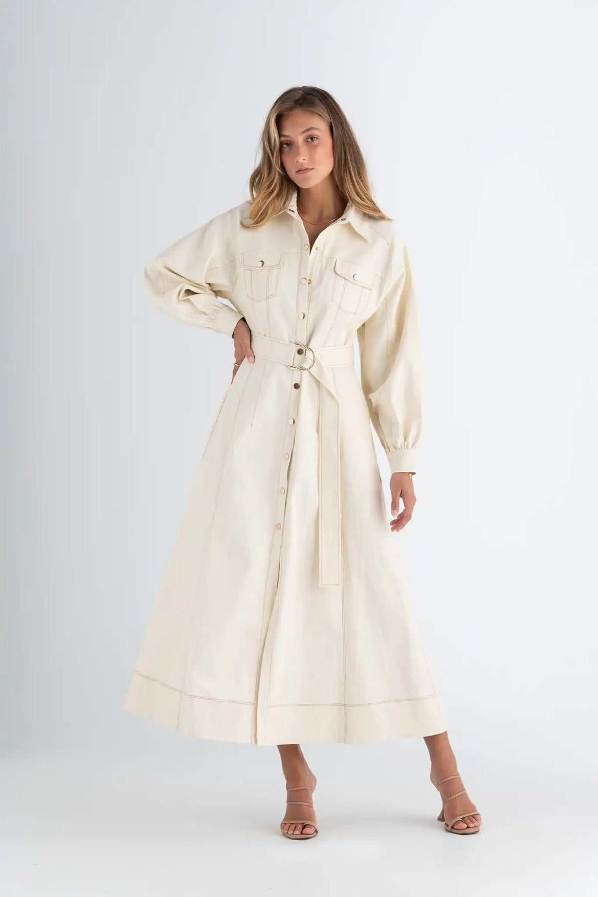 Pasduchas Abundance Shirt Midi - Dove