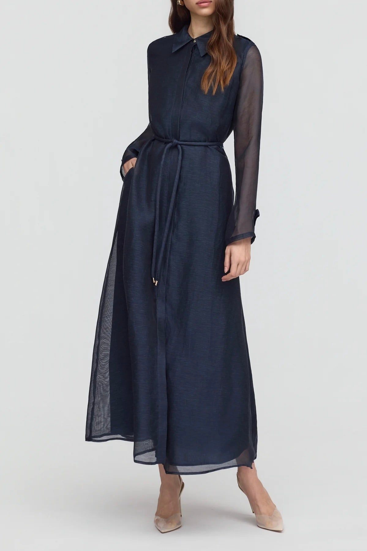 Sofia Irina Louna Maxi Shirt Dress - Midnight Sky