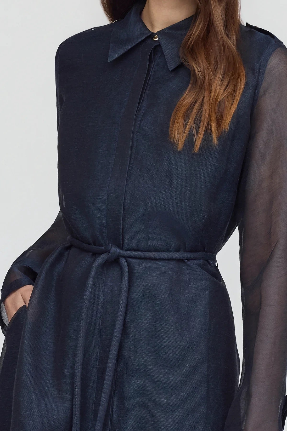 Sofia Irina Louna Maxi Shirt Dress - Midnight Sky