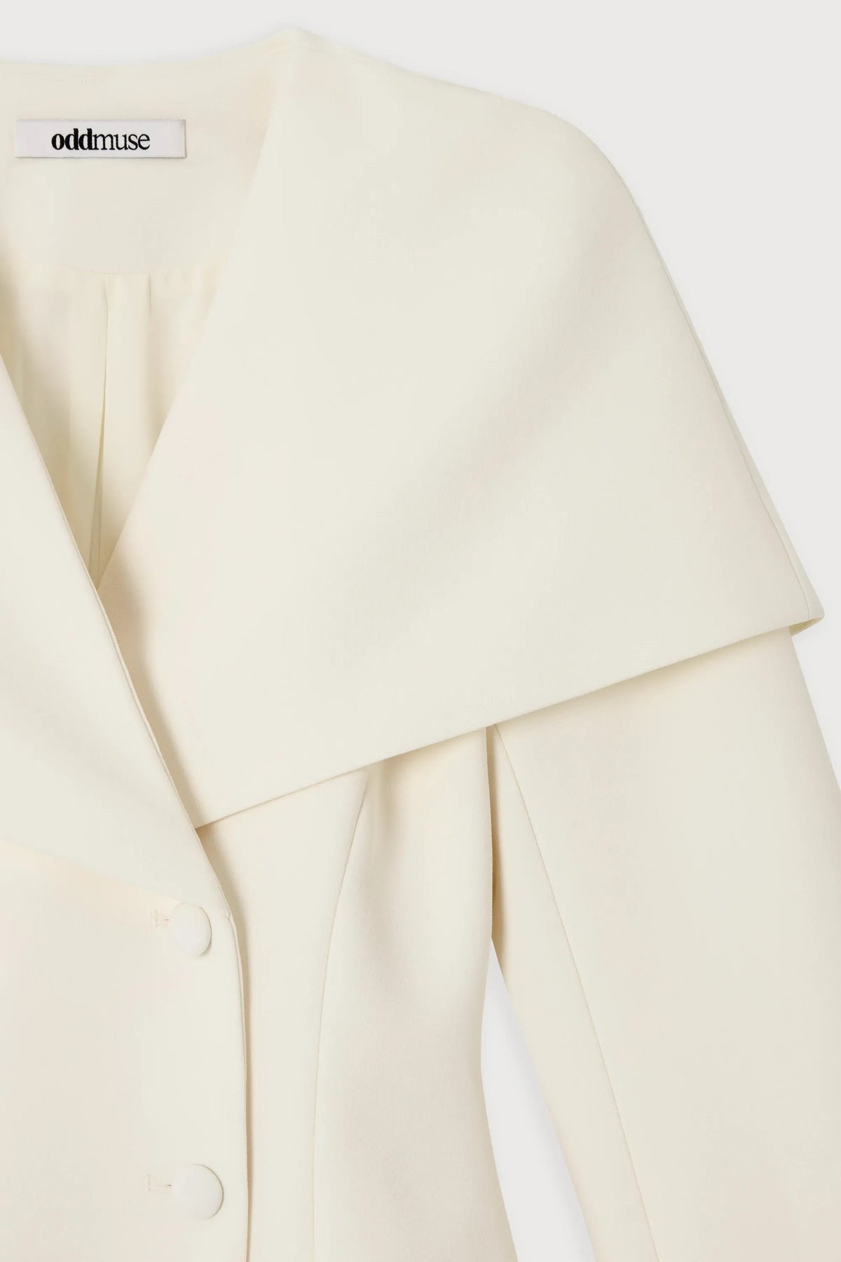 Odd Muse Cape Detail Mini Dress - Cream