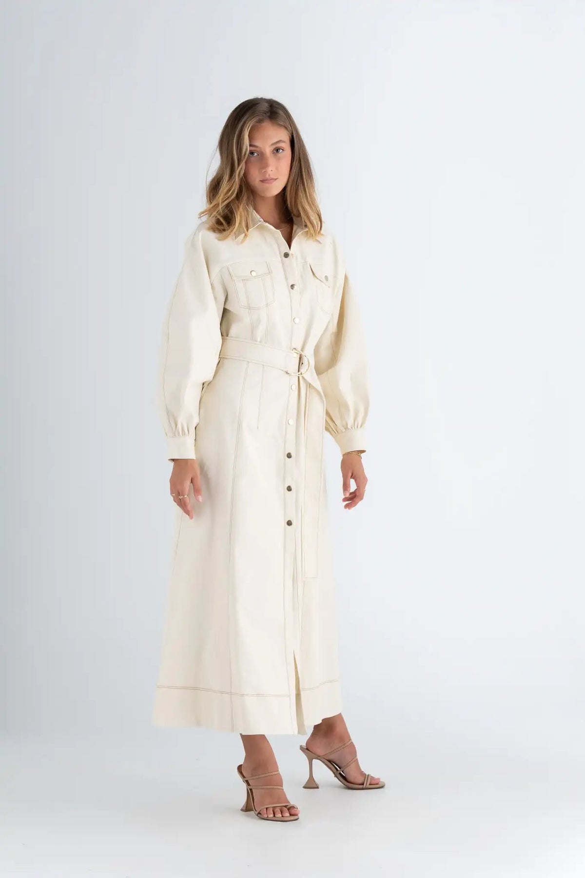 Pasduchas Abundance Shirt Midi - Dove