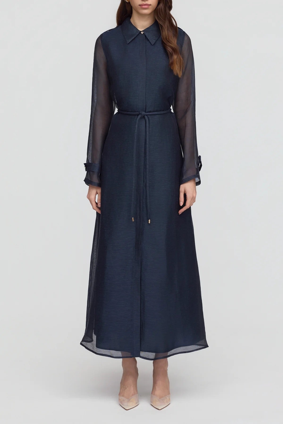 Sofia Irina Louna Maxi Shirt Dress - Midnight Sky