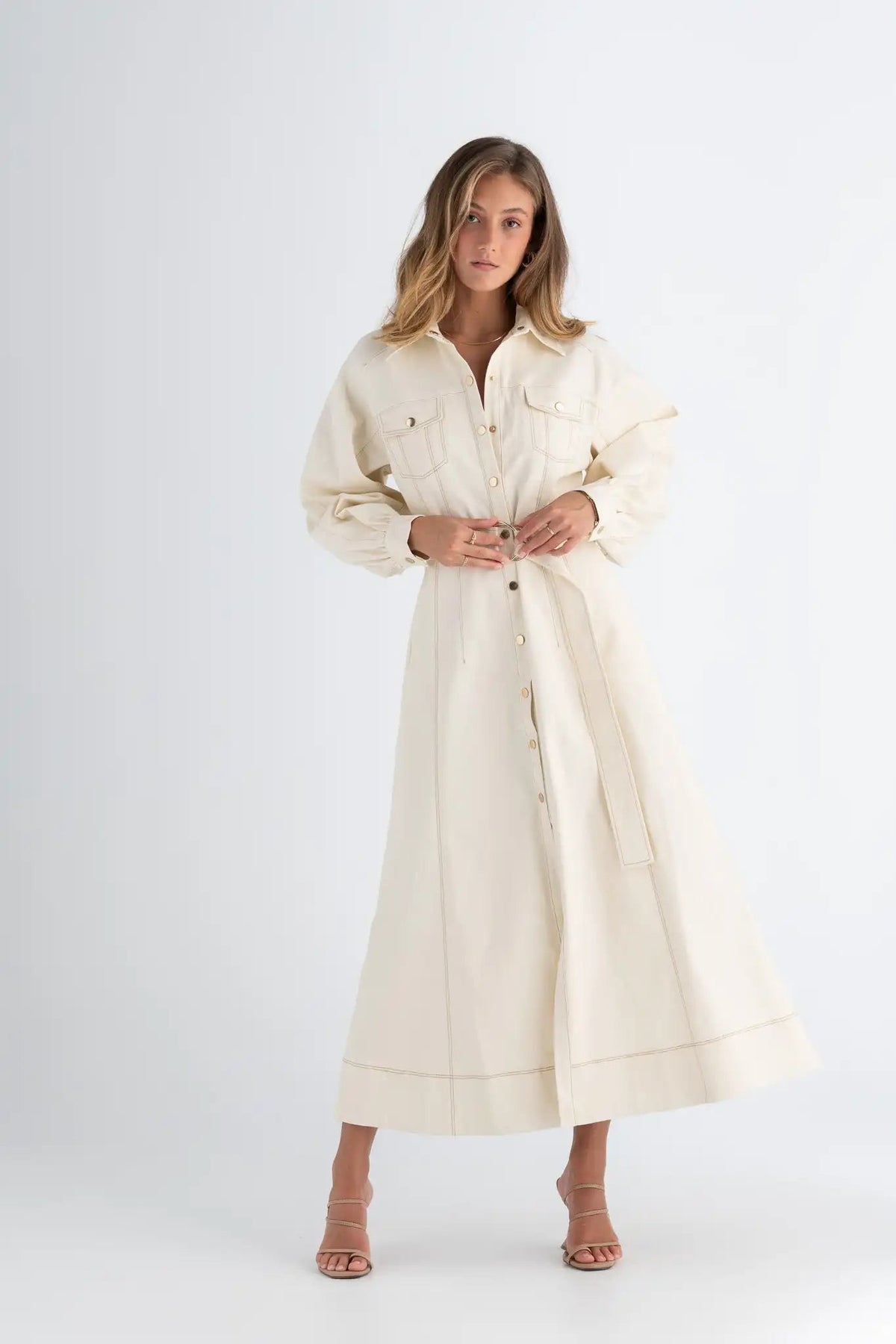 Pasduchas Abundance Shirt Midi - Dove