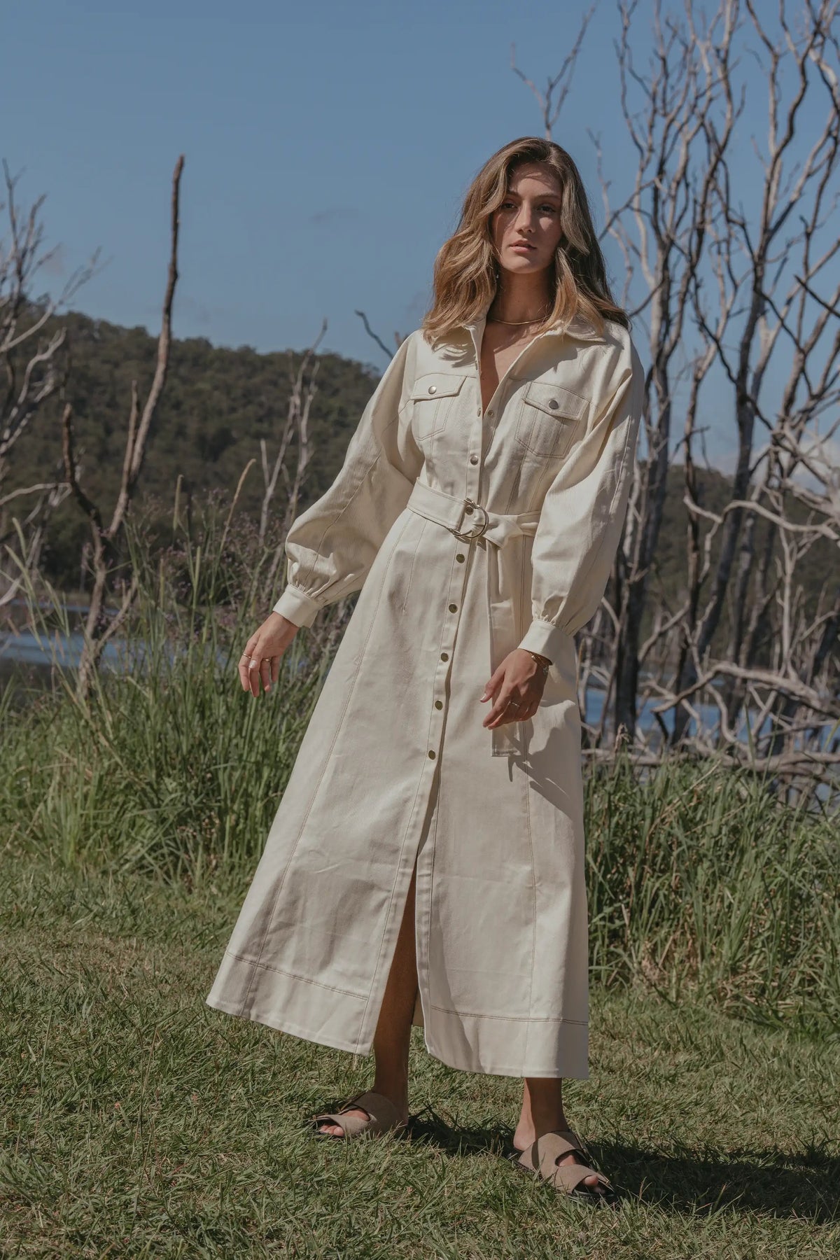 Pasduchas Abundance Shirt Midi - Dove
