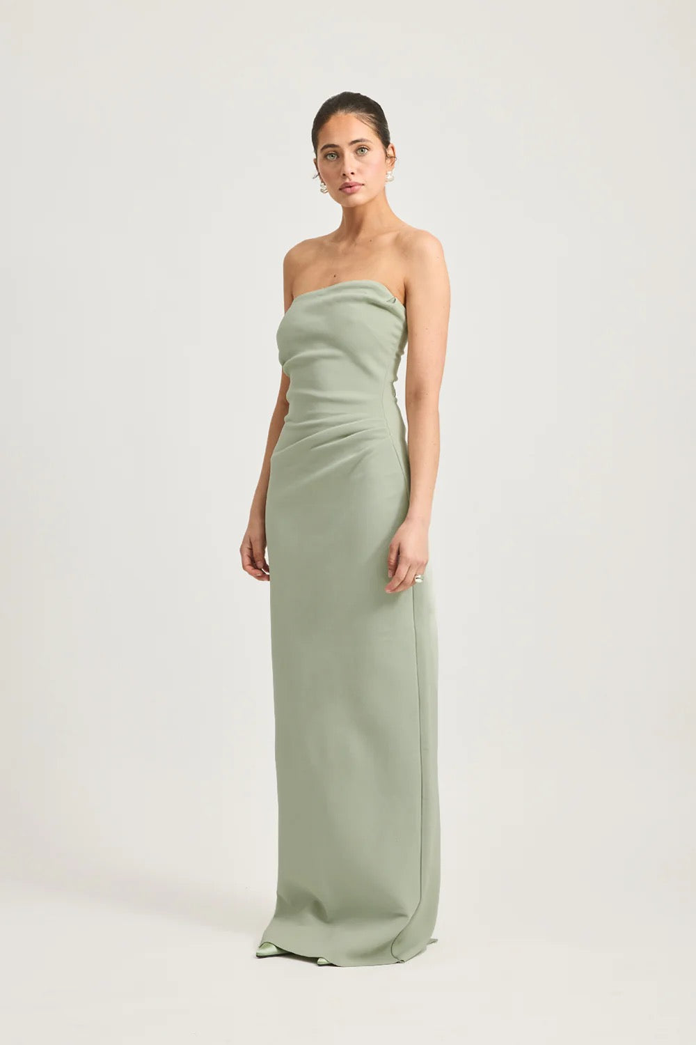 Tojh Desiree Dress - Sage Green - Dress Hire AU Tojh Desiree Dress - Sage Green - Dress Hire AU
