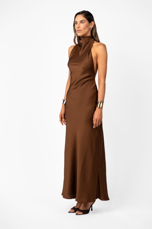 One Fell Swoop Kristina Dress - Kobicha Satin