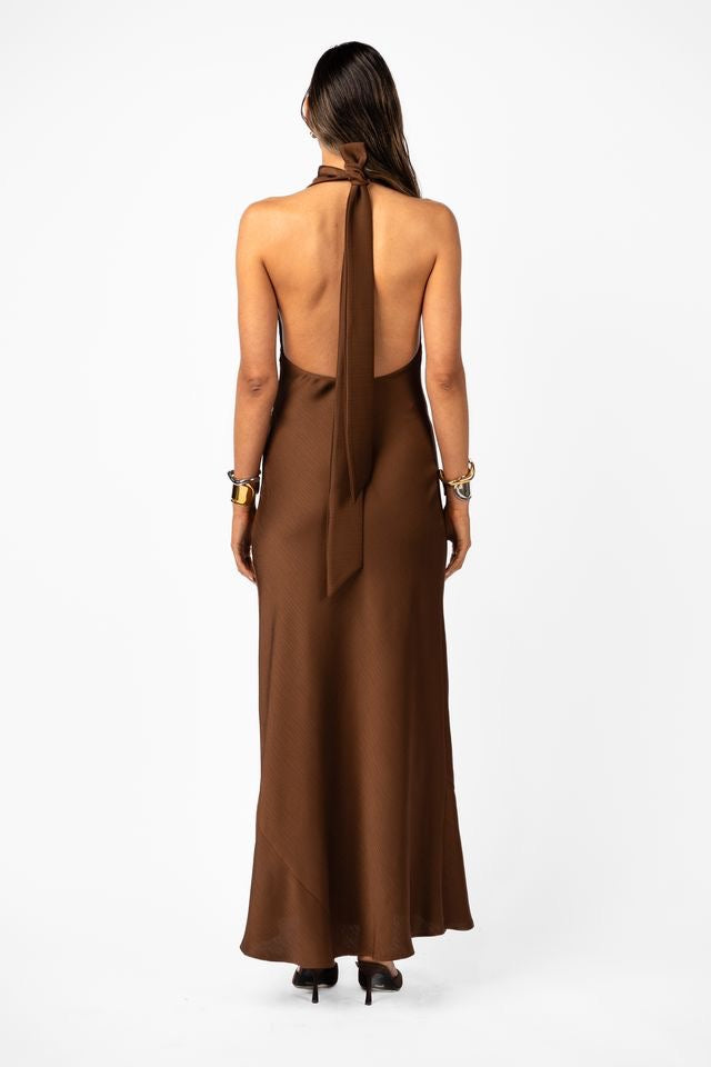 One Fell Swoop Kristina Dress - Kobicha Satin