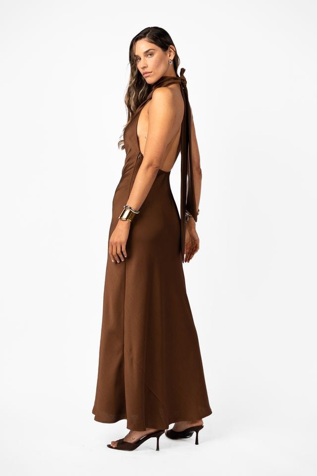 One Fell Swoop Kristina Dress - Kobicha Satin