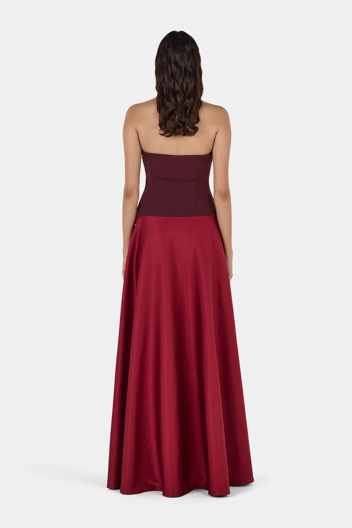 Hansen & Gretel Mona Maxi Dress - Two Tone Wine