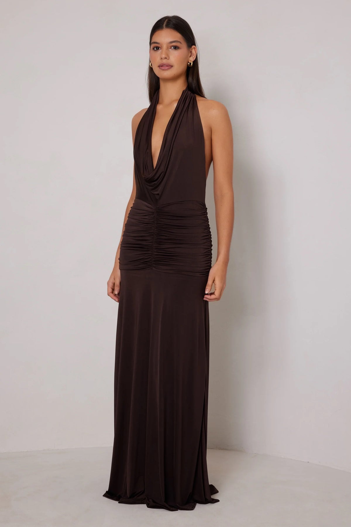 Elle Zeitoune Amora Dress - Espresso