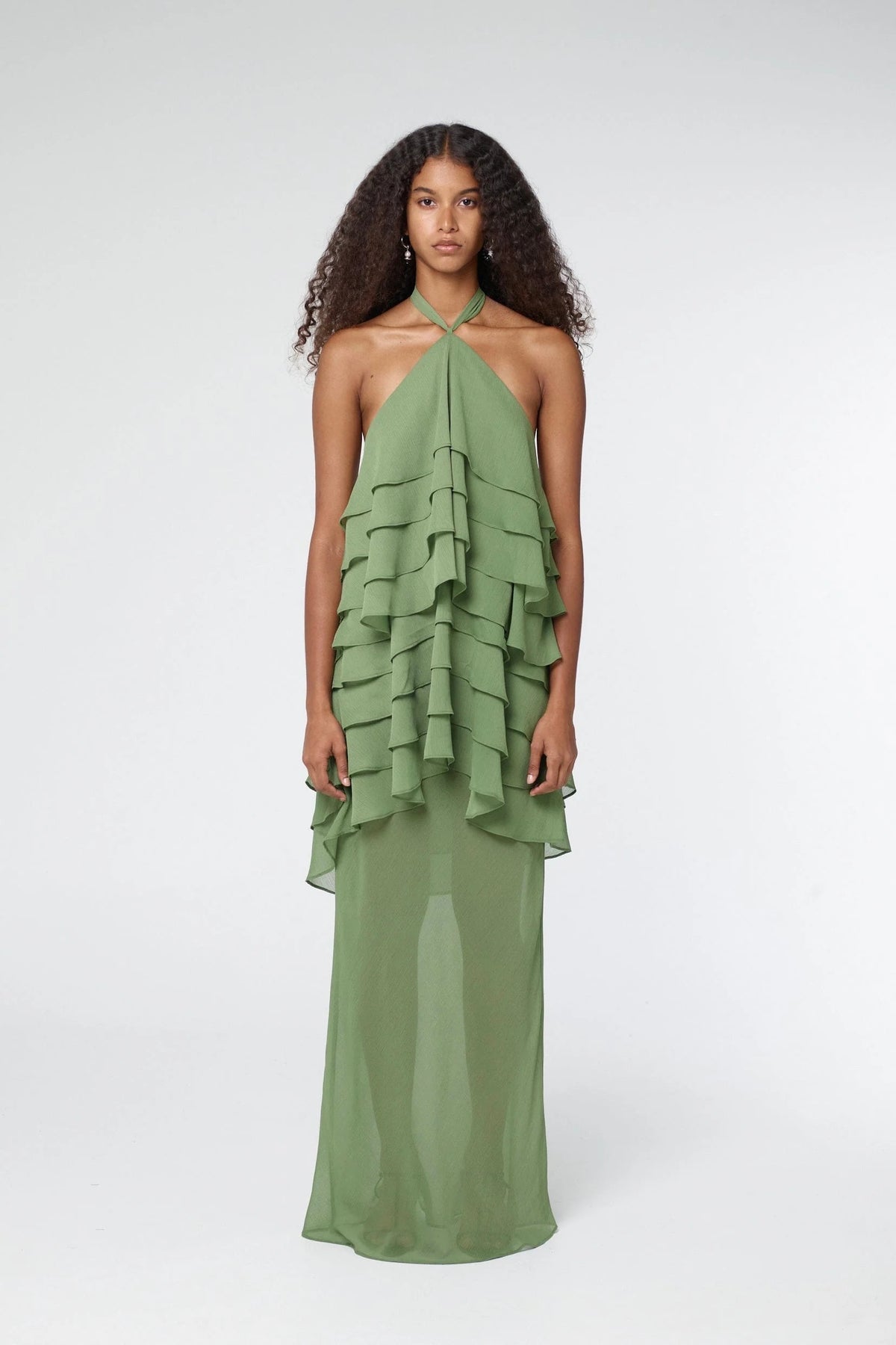 Third Form Gaia Tiered Maxi Dress - Juniper