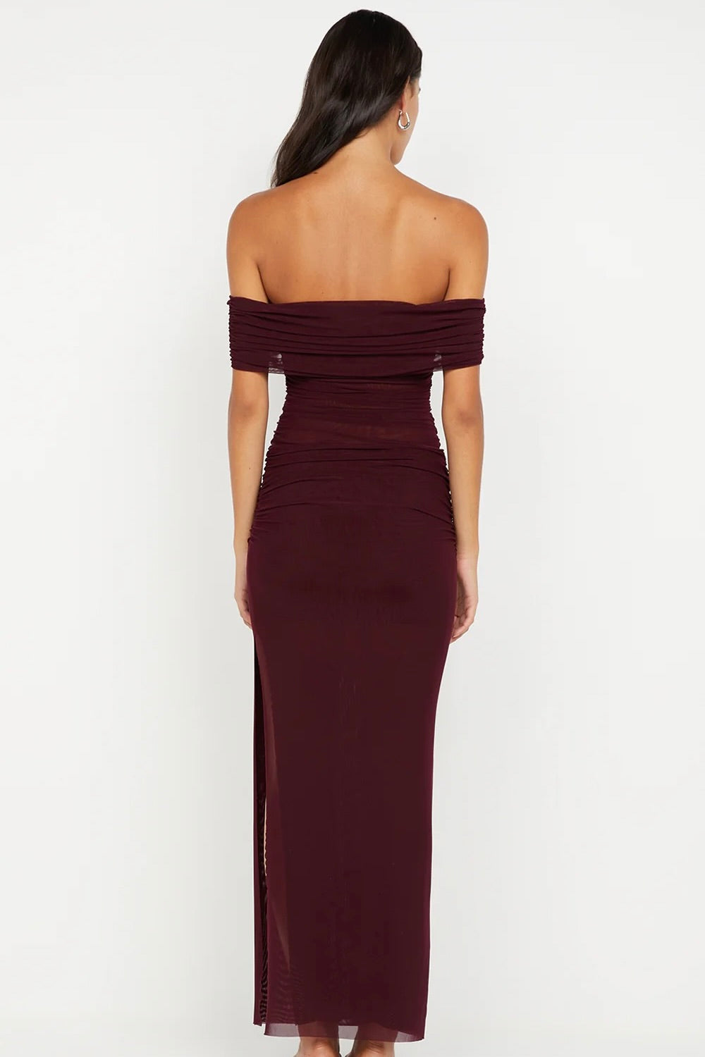 Bec & Bridge Poppy Gathered Maxi Dress - Plum