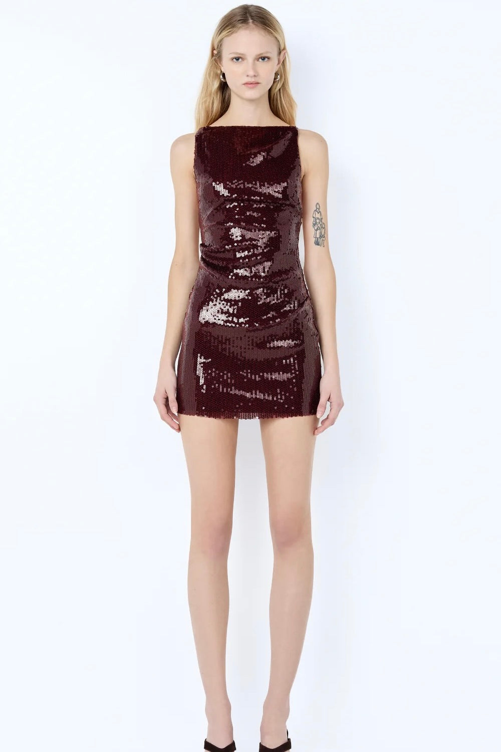Bec & Bridge Celestia Mini Dress - Plum