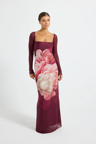 Pasduchas Dahlia Maxi Dress - Dark Cherry