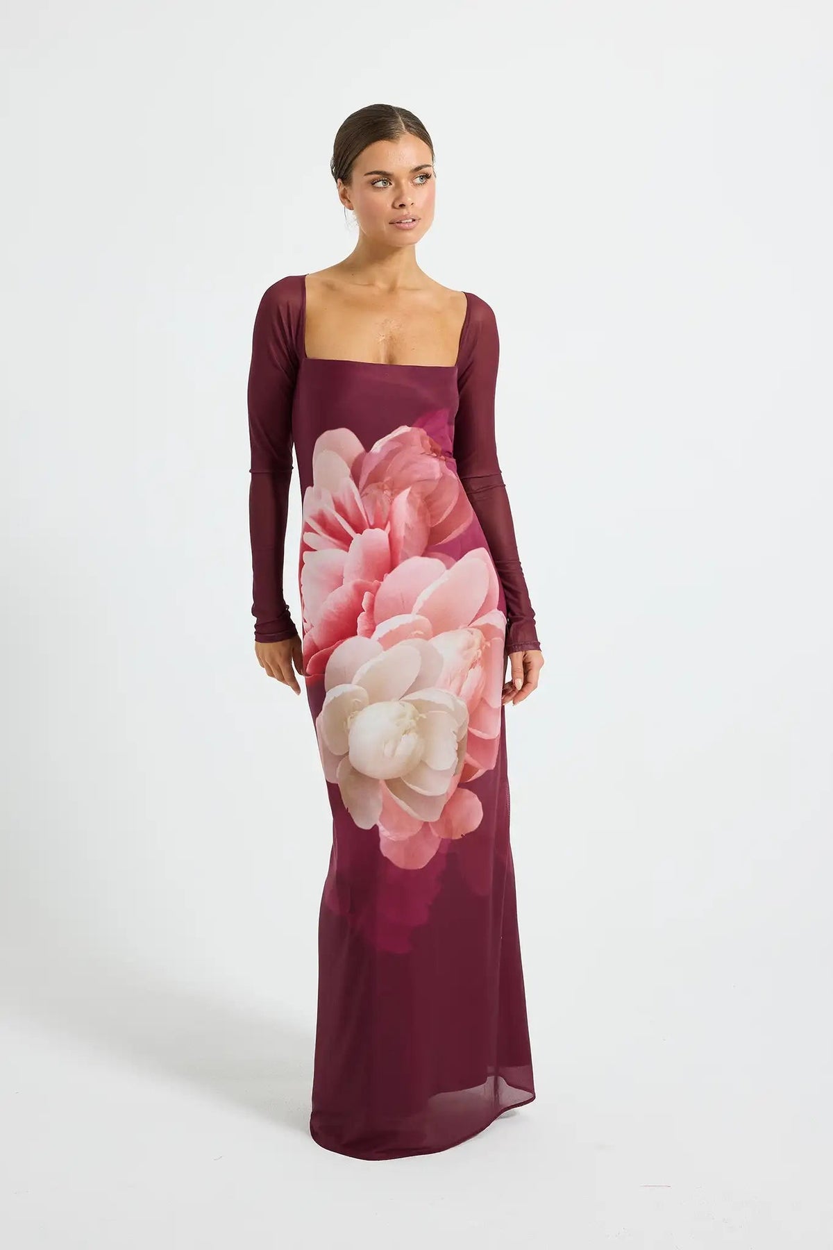 Pasduchas Dahlia Maxi Dress - Dark Cherry