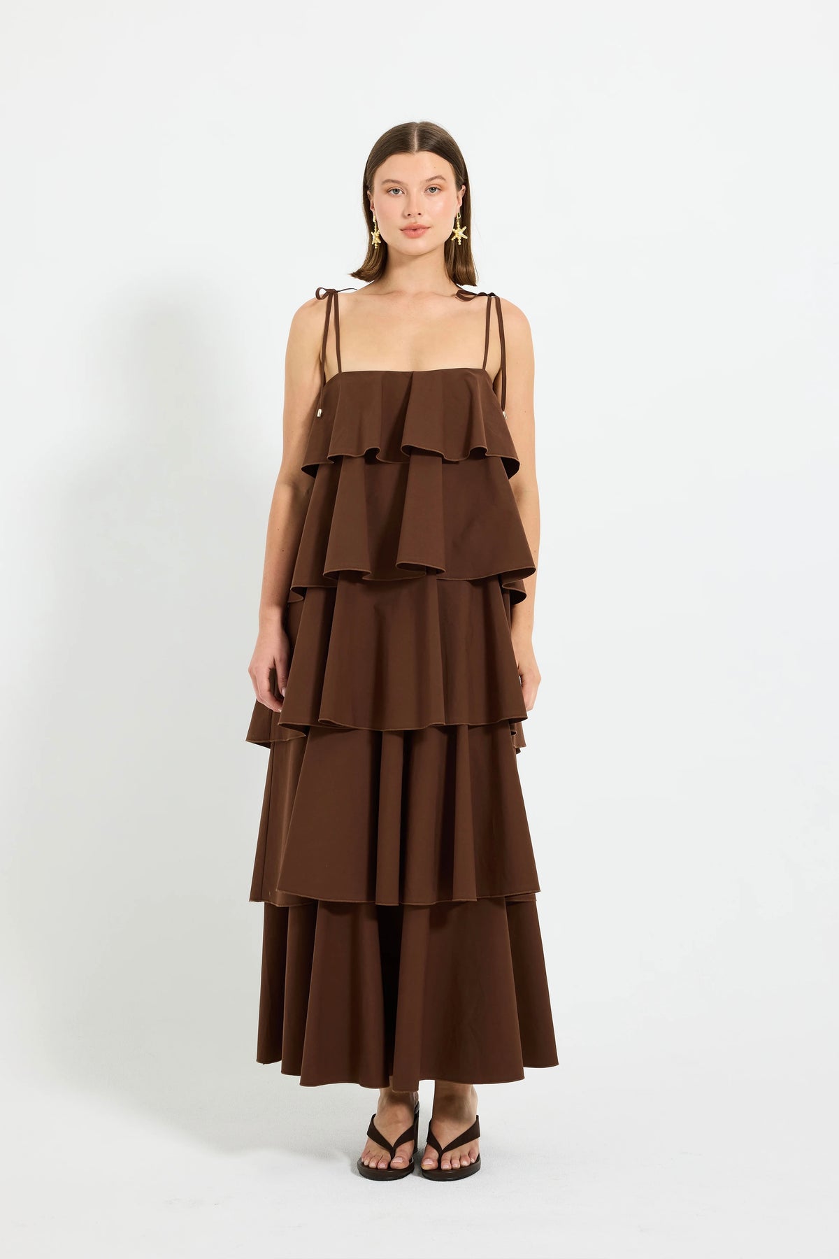 Pasduchas Ellis Tiered Maxi - Chocolate