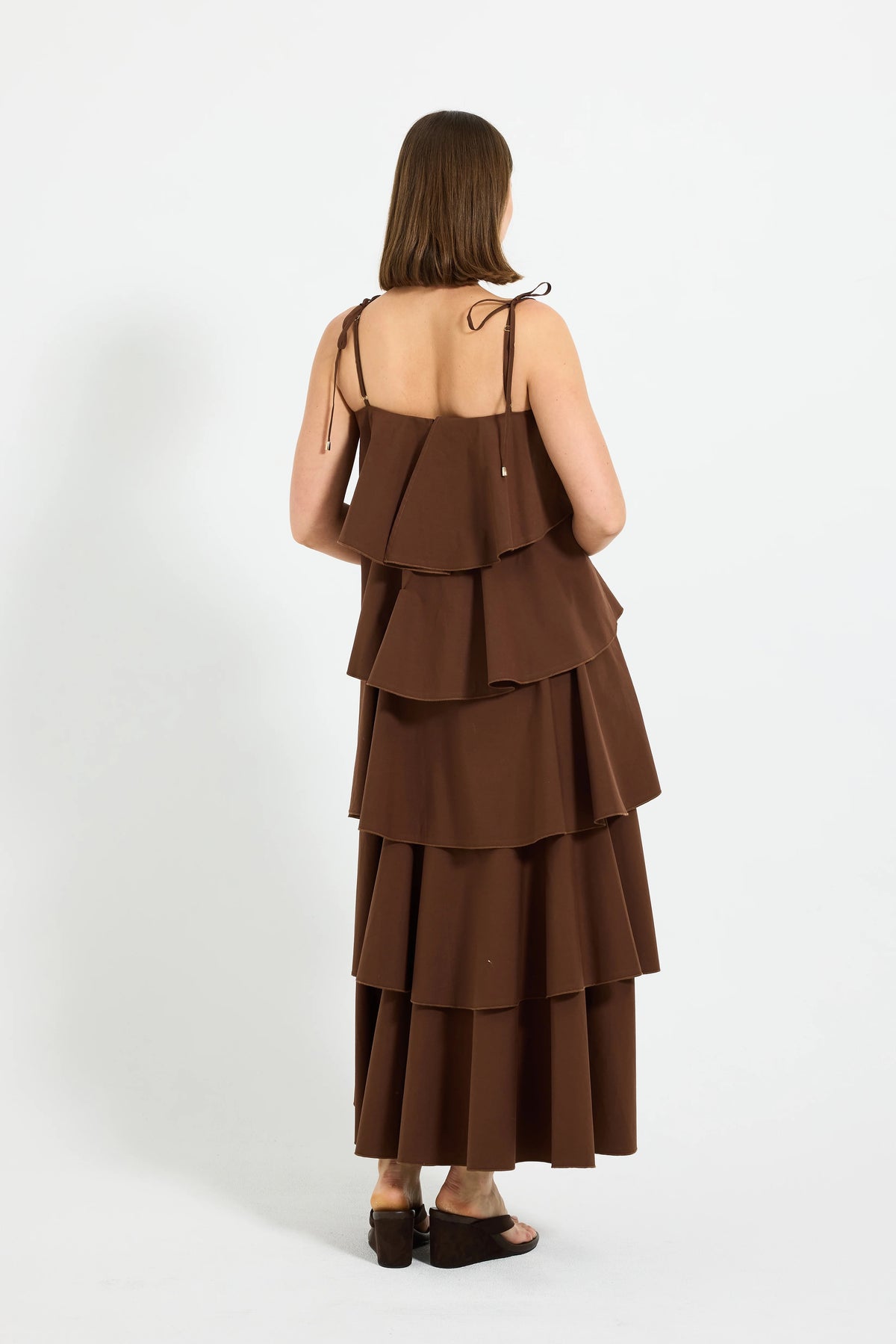 Pasduchas Ellis Tiered Maxi - Chocolate