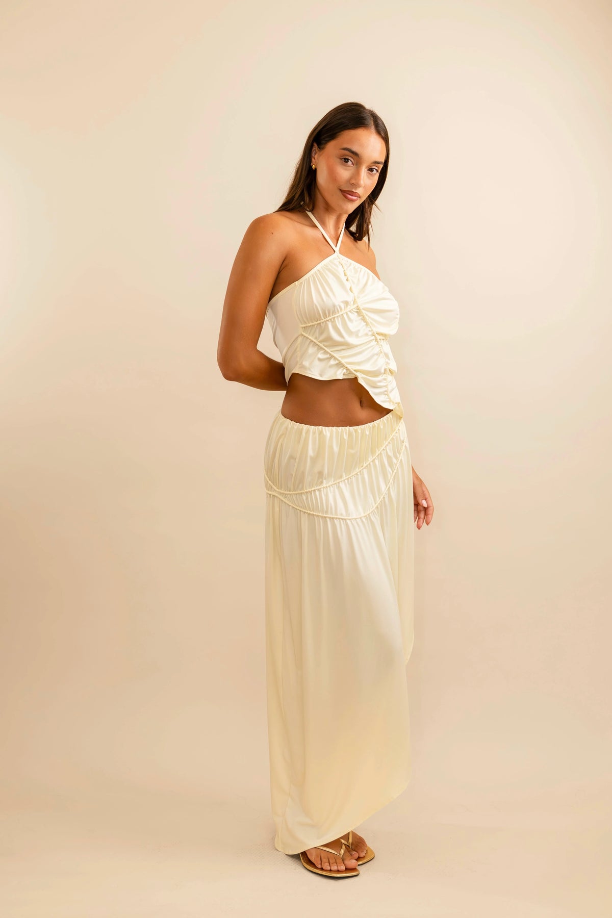 Koster Kulture Fleur Skirt - Cream