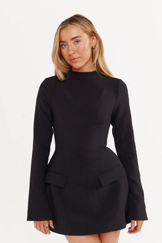 Odd Muse The Ultimate Muse Split Sleeve Mini Dress - Black