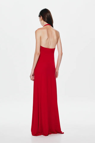 Misha Jennifer Cupro Maxi Dress - Cherry