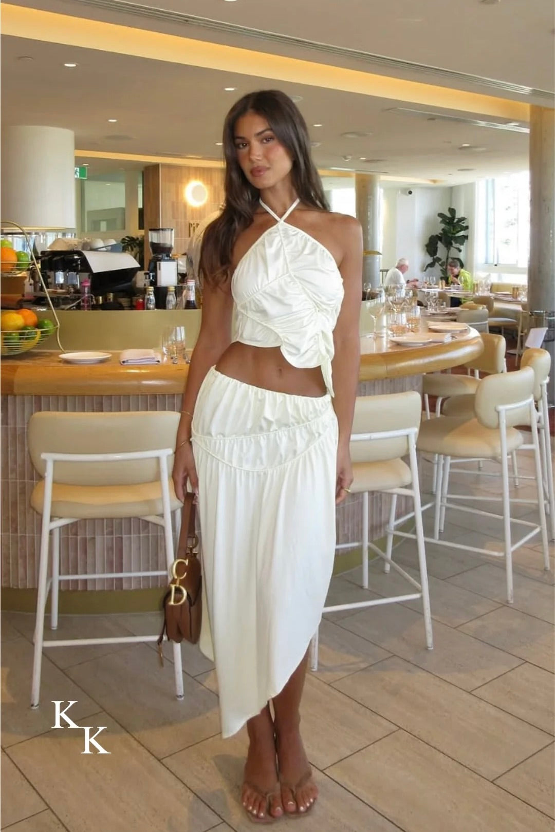 Koster Kulture Fleur Skirt - Cream