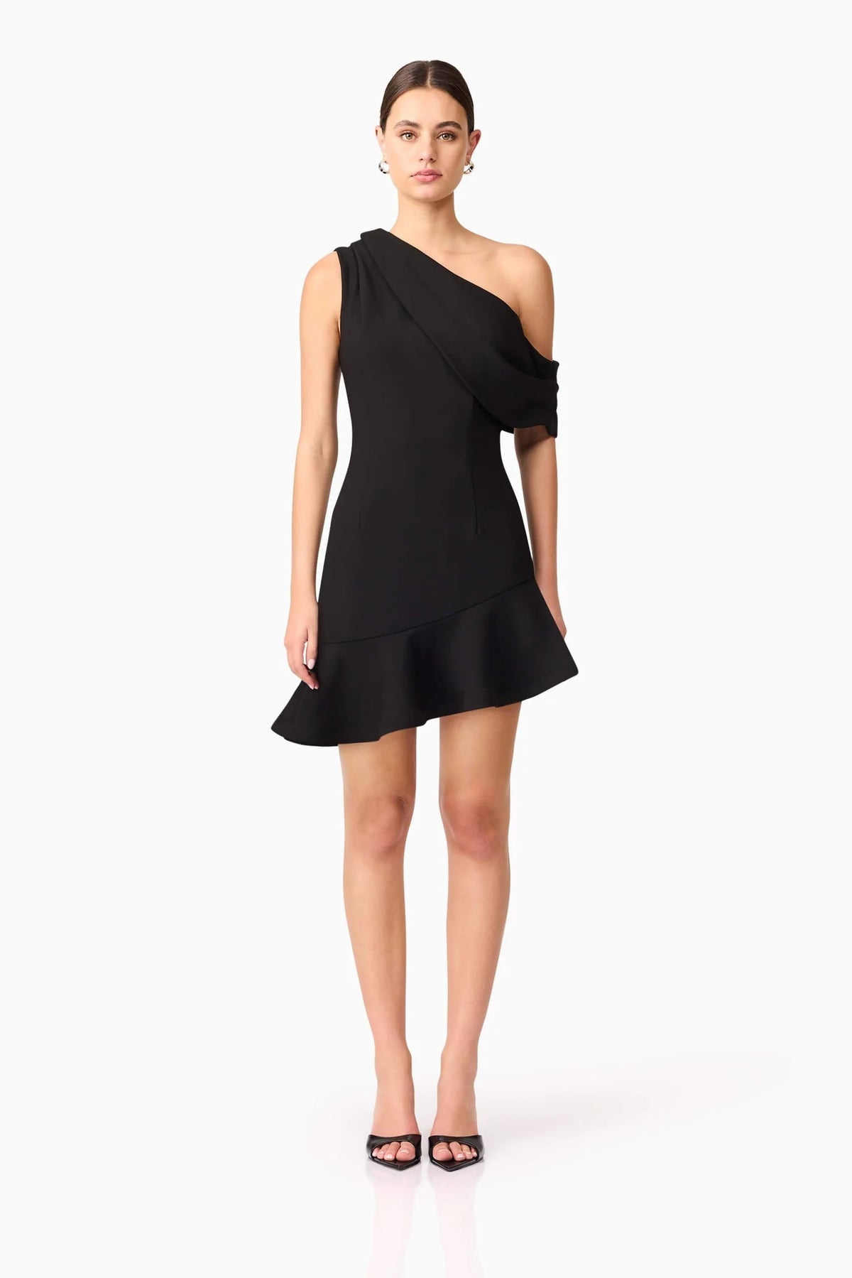 Elliatt Ava Asymmetrical Dress - Black