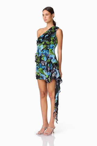 Elliatt Briony Mini Dress - Black Multi
