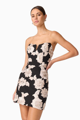 Elliatt Margaux Mini Dress - Black Gold