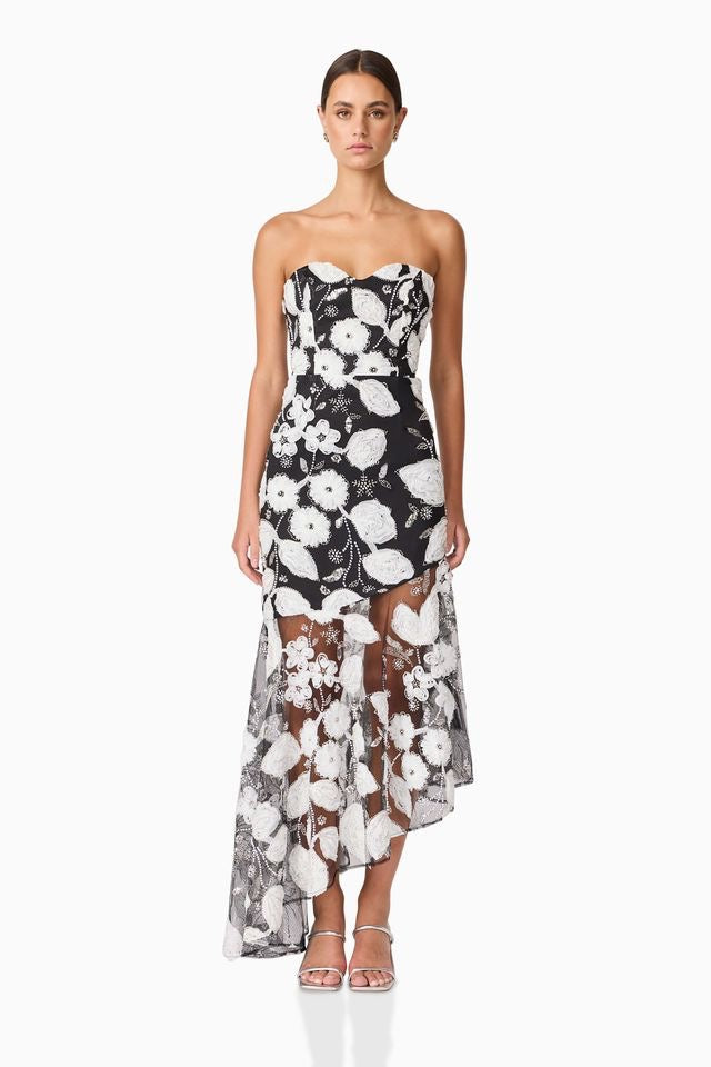 Elliatt Carol Gown - Black & White