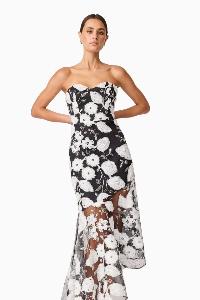 Elliatt Carol Gown - Black & White