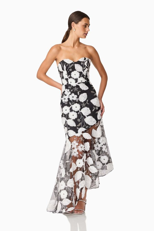 Elliatt Carol Gown - Black & White