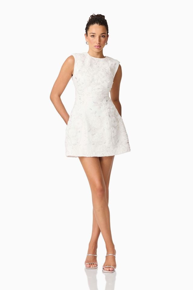 Elliatt Carol Tulip Mini Dress - White