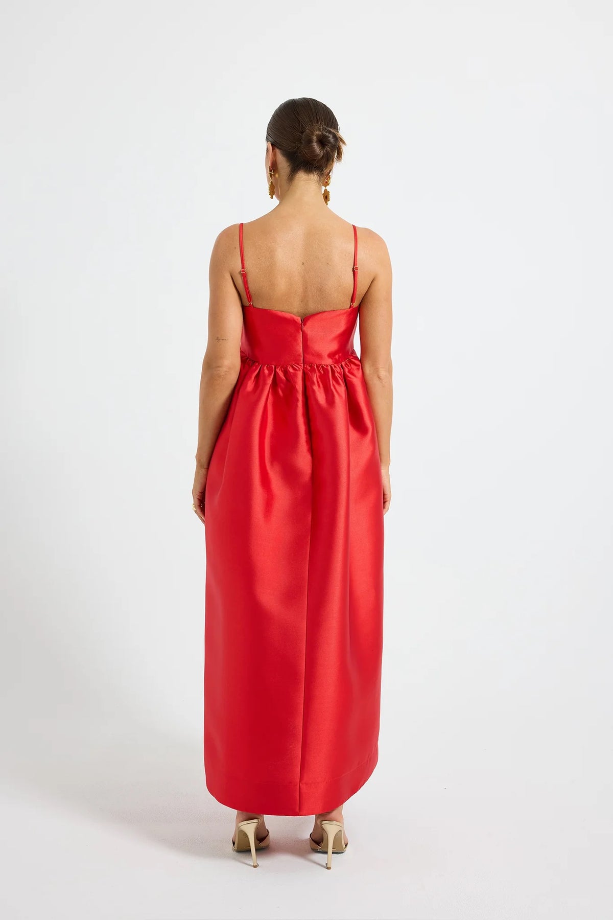 Pasduchas Pippa Flared Midi Dress - Poppy