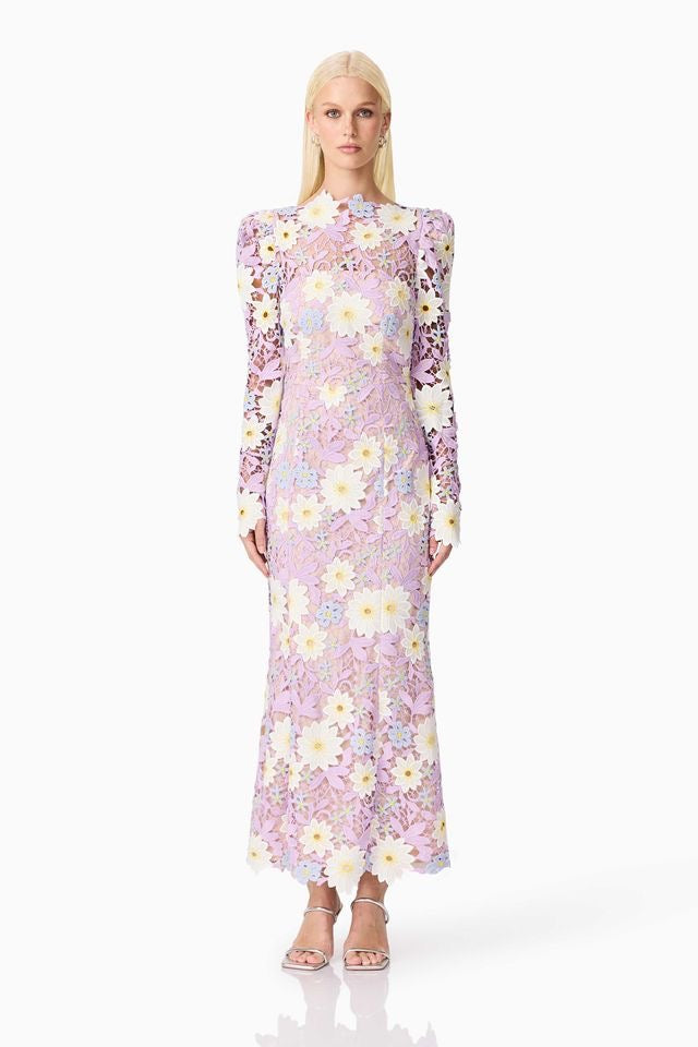 Elliatt Sigrid Midi Dress - Lilac Multi
