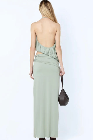 Bec & Bridge Cadence Racer Maxi Dress- Pistachio