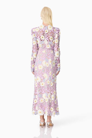 Elliatt Sigrid Midi Dress - Lilac Multi