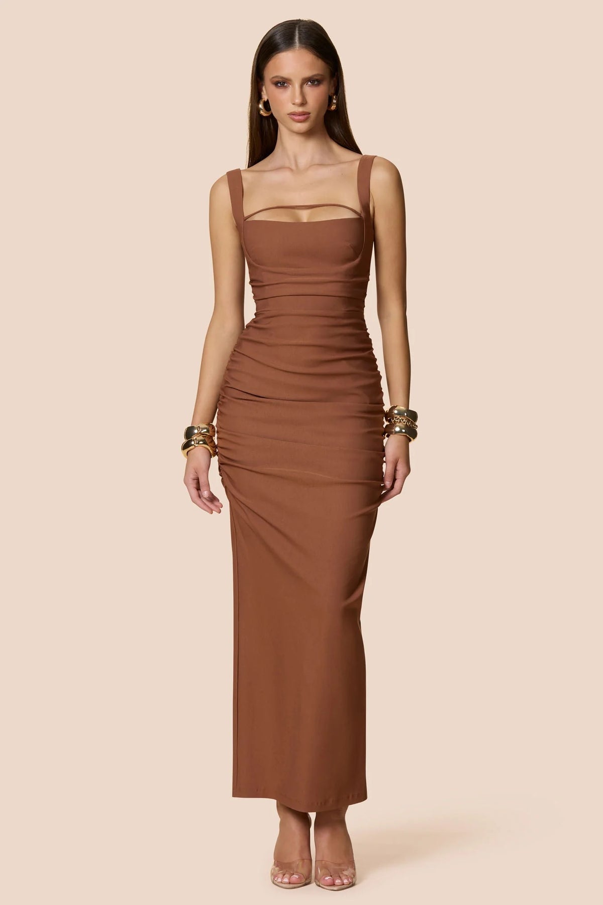 Nookie Eva Maxi Dress - Caramel