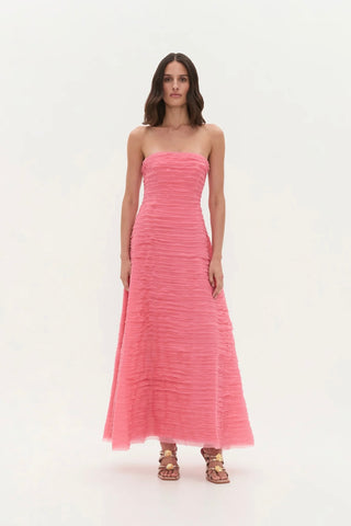 Aje Soundscape Maxi Dress - Guava Pink