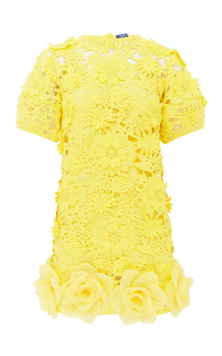 Leo Lin Maggie Lace Mini Dress - Sunshine