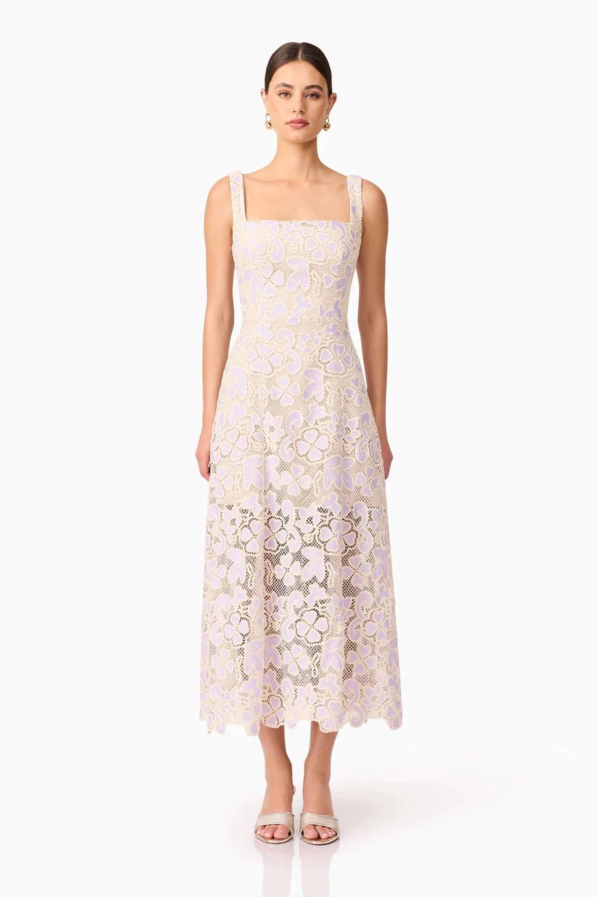 Elliatt Jasmine Midi Dress - Lilac Multi