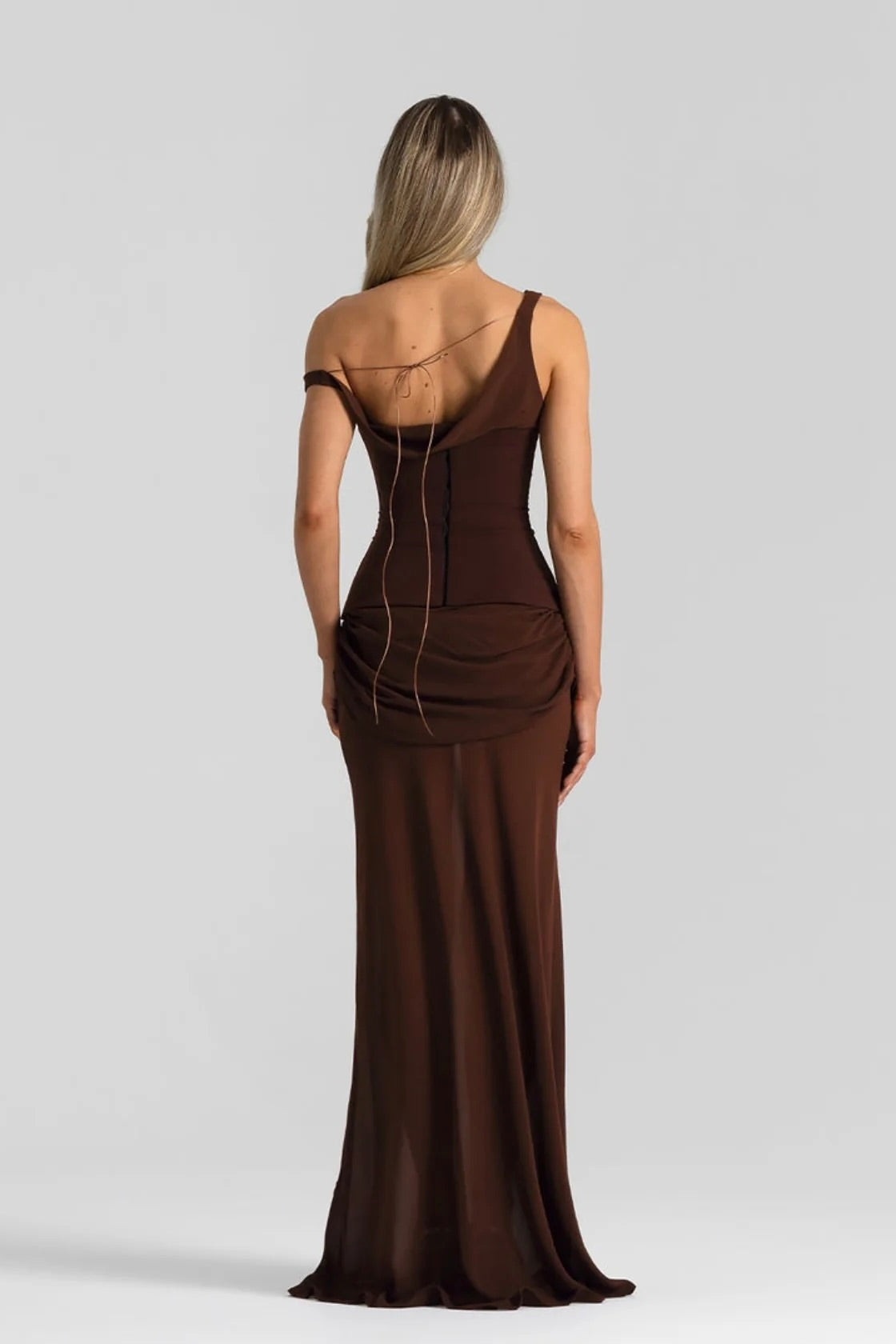 Natalie Rolt Cadence Dress - Espresso
