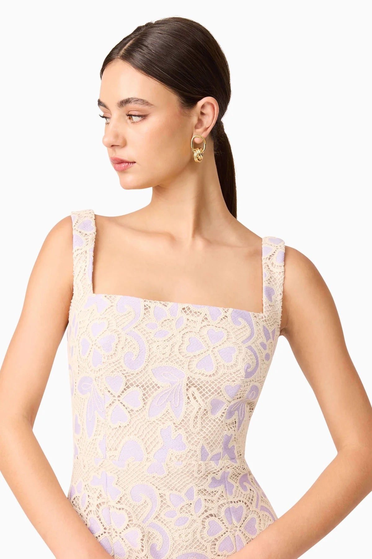 Elliatt Jasmine Midi Dress - Lilac Multi