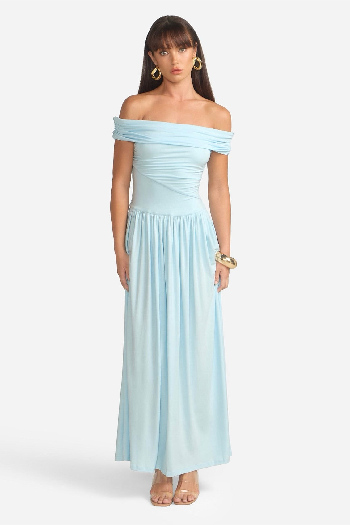 Runaway the Label Manalla Maxi Dress - Sky Blue